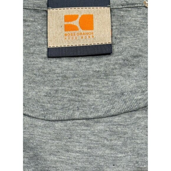 Hugo Boss Orange Label Sz XL Shirt Men's Gray Graphic Cotton T-Shirt Classic - Picture 4 of 8